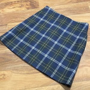 Aritzia Wilfred Wool Mini Skirt Plaid 00